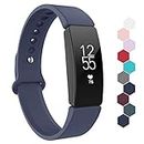 Adepoy for Fitbit Inspire 2 Straps, Waterproof Soft Sport Bands Compatible with Fitbit Inspire/Fitbit Inspire 2/ Inspire HR/Ace 2, Women Men