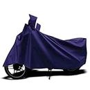 Autofy 100% Waterproof (Tested) Scooter Bike Cover Dustproof UV Protection Bike Body Cover for All Two Wheeler Scooter Scooty Activa Size with Carry Bag - Navy Blue