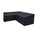 Yolaka Patio Furniture Covers Outdoor Sectional Couch Protector L Shaped 87x112x30H Black Waterproof
