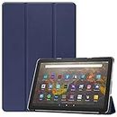 T Tersely Slimshell Case Cover for Kindle Fire HD 10/10 Plus (11th Generation (2021 Release), Smart Shell Cover with Auto Sleep/Wake for New Amazon Kindle FireHD - Navy Blue