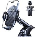 Miracase Car Phone Holder Mount[2023Military-Grade Reliable Suction ] 360° Rotation Phone Stand Accessories Automobile Cradle for Dashboard/Windscreen/Air Vent,Compatible with All Mobile Phones