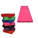 Folding Yoga Mat - Gymnastics Floor Exercise Gym Mat - 180cm*60cm*5cm (Pink)