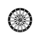 Uno Minda 15 inch Car Alloy wheel Black Machined WONDER-5 Holes, 114.3 PCD, W1D144-000M00