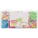 XYLFF DIY Beading Material DIY Early Education Beading Set 6mm Square Double Hole Beads 1500 (Color : A, Size : One size)