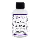Angelus 4-Coat Leather Clear Coat Finisher High Gloss 4oz- Scratch Resistant
