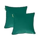 Gardenista 18" Garden Scatter Cushion | Outdoor Water Resistant Garden Furniture Pillow | Soft and Comfy Patio Furniture Cushions | Throw Pillows for Sofa, Couch, Balcony - 2 Pack (Green)