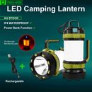 Rechargeable LED Camping Lantern Outdoor Tent Light Lamp & Power for Phone 1x