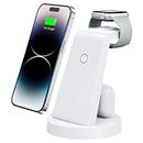 3 in 1 Charging Station for iPhone - Wireless Charger for Apple Products Multiple Devices - Charging Dock Stand for AirPods (for iPhone 15 14 13 pro 12 11 X Max)