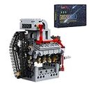 KAROYD Engine Model Building Kit, Mini V8 Engine Model Building Blocks (306PCS)