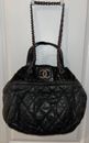 Chanel Black Calfskin in the mix large Handbag 2 Way