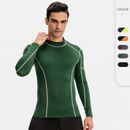 ZONBAILON Men's Fitness Long Sleeve High Elastic Quick Dry Running Training Suit