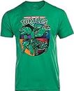 Normal Healthy Adult Turtles | Funny Ninja Humor 90s Teenage Joke Men Women Mutant T-Shirt-(Adult,L) Vintage Green