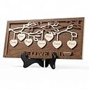 Bemaystar Personalized Mothers-Day Gifts for Mom: 3D Wood Family Tree Sign with Custom Names, Mothers Day Christmas Gifts for Mom Grandma(2-7 Names)