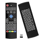 Air Mouse,MX3 Pro Backlit Mini Keyboard Remote Control,Mini Wireless Keyboard & IR Learning Air Mouse Remote,Compatible for Raspberry Pi/Android TV/Box/Projector/IPTV/HTPC/Window/HTPC/Mac OS