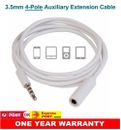 AUX 3.5mm Earphone Headphone Extension Audio Cable for iPad 2 3 4 5 6 Lead Cord