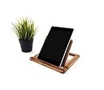 SOLVD-IN-BOX Tablet Stand Holder Ipad Stand Wooden Tablet Stand Holder Portable Tabletop Tablet Stand Mobile Holder Angle Adjustable Dock for iPad, Smartphone, Kindle, E-Reader up to 10-Inch