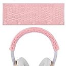 Geekria Sweater Knitting Headphone Headband, Compatible with Beats solo3, solo2, Studio3, Studio2 Headphones/Stretchable Knit Fabric Headband Cover/Comfortable Protector Sleeve (Milky Pink)