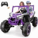 24V Power Wheels Gifts for Kids Electric Ride on UTV Car Remote Control Toys #