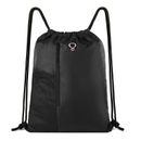 Drawstring Backpack Sports Gym Bag With Two Zipper Pockets-Free Shipping