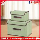4Pcs Cube Storage Basket Stackable Clothes Books Toys Organization (Green)