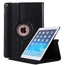 Robustrion Smart 360 Degree Rotating Stand Case Cover for New iPad 9.7 inch 2018/2017 5th 6th Generation Model A1822 A1823 A1893 A1954 & ipad Air 2013 A1474 A1475 A1476 A1566 A1567 - Black