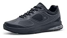 Shoes for Crews Evolution II, Shoes for Men with Non Slip Outsole and Trip Protection, Water Repellent and Lightweight Men's Trainers, Vegan Black