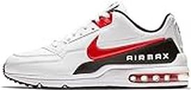 Nike Womens Air Max Excee Shoes, White/University Red-Black, 12 US