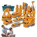 Transforming Robot Toys, 26 Pieces Robot Car Toys, Transforming Toy for Kids, Engineering Assembled Car Toy, Magnetic Assembly Toy, Magnetic Transform Engineering Assembled Car Toy