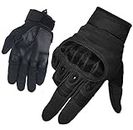 HASAGEI FreeMaster Men's Full Finger Outdoor Sports Work Gloves Bike Cycling Climbing Motorcycle Gloves Camping Hiking Cross Country Ski Gloves (Black, XL)