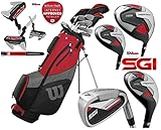 Wilson ProStaff SGI – Men’s Complete Golf Club Set Graphite Shafted Irons Graphite Shafted Woods New For 2022 + FREE Umbrella & Upgraded Harmanized M2 Putter Worth £49.00