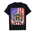Eagle American Football Bandera de Estados Unidos Merica Animal Football Camiseta