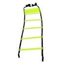 Gsi Speed Ladders Agility Ladder Track and Field Equipment for Sports Training and Soccer Football Tennis Baseball Drills (10 Rungs) (Pack of 1),Plastic, Multicolour