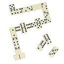 Crazy Games Dominoes Set | Double 6 Jumbo Dot with Reusable Case - Board Game for Familiy Entertainment, Adults and Kids Aged 8+