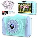 Coolwill Kids Camera No Games, 12MP 1080P Digital Camera for Kids 3-10 Year Olds with 3.5 inches Large Screen & 8X Digital Zoom, Kids Birthday Gifts Kids Selfie Camera Come with 32G TF Card.