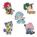 Enamel Pins Set for Backpack - Classic Game Cartoon Anime Figure Element Peripheral Creative Brooch Metal Lapel Badges for Fans Collection Decoration Cosplay Accessories Gifts, Metal, no gemstone