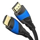 KabelDirekt – 4K HDMI-Kabel – 7,5 m – 4K@60Hz (Extra-Kupfer für bis zu 18 Gbit/s und Ultra HD/4K – kompatibel mit HDMI 2.0, High Speed mit Ethernet, Blu-ray/PS5/Xbox Series X/Switch, schwarz)