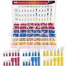 Nilight 540PCS Mixed Quick Disconnect Electrical Insulated Butt Bullet Spade Fork Ring Solderless Crimp Terminals 22-16/16-14/12-10 Gauge Electrical Wire Connectors Assortment Kit