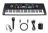 61 keys piano keyboard, Electronic Digital Piano with Built-In Speaker Microphone, Portable Keyboard Gift Teaching for Beginners, electric piano for kids