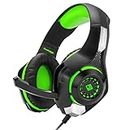 Cosmic Byte GS410 Wired Over-Ear Headphones with mic and for PS5, PS4, Xbox One, Laptop, PC, iPhone and Android Phones (Black/Green)
