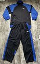 Vintage Nike Air Jogger Set Tracksuit -  Large - Blue & Black - Jacket & Pants