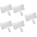 5 Sets Compact Mouse Keyboard Accesorios Para Banos Mini Mute