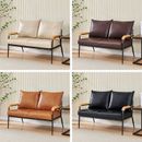 Modern Faux Leather Sofa Armchair Living Room Multi color 2 Seat Couch Chair