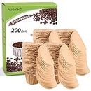 Unbleached K Cup Disposable Paper Filters with Lid for Keurig Reusable K Cup Filters,Eco-Sopure Paper Filters for Keurig Coffee Maker Brewer, Fits All Keurig Single Serve Filter Brands (200)