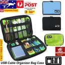 Electronics Storage Case Bag Universal Travel Cables Organizer Bag Accessories 