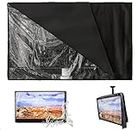Outdoor TV Cover with Clear Front COOSOO Television Cover Waterproof Universal Protector for LCD LED Plasma Television Sets with Remote Control Pocket Compatible with Standard Mounts Stands (40-42’’)