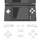 eXtremeRate White Replacement Full Set Buttons for Nintendo DS Lite Handheld Console, Custom D-pad A B X Y Start Select R L Power Volume Keys for Nintendo DS Lite NDSL - Console NOT Included