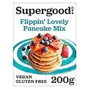 SUPERGOOD BAKERY Vegan Pancake Mix (1 x 200g) Gluten Free Pancake Mix, Dairy Free Batter Mix, All Natural Vegan Waffle Mix, Superfood Bakery Pancake Mix, Make 15 Pancakes Per Pack, Gluten Free Snack