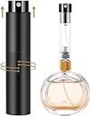 Wrixty Portable 10ML Mini Refillable Perfume Atomizer Bottle Travel Cologne Sprayer Pocket Perfume Dispenser (1 Pcs, Black)