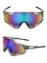 HUVORA Antifog Hd Full Coverage Uv Mirrored Sports Sunglasses || Suitable For Cricket Riding Cycling Trekking Outdoor Activities || Rough & Tough Build Quality || Ultimate Performance (Grey Mercury)