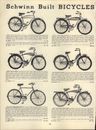 Anuncio de papel 1951 3 pg bicicleta Schwinn DeLuxe freno de rueda delantera triciclos de motor Travis